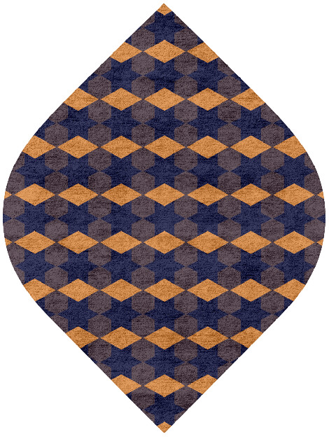 Bedrock Geometric Ogee Hand Tufted Bamboo Silk Custom Rug by Rug Artisan