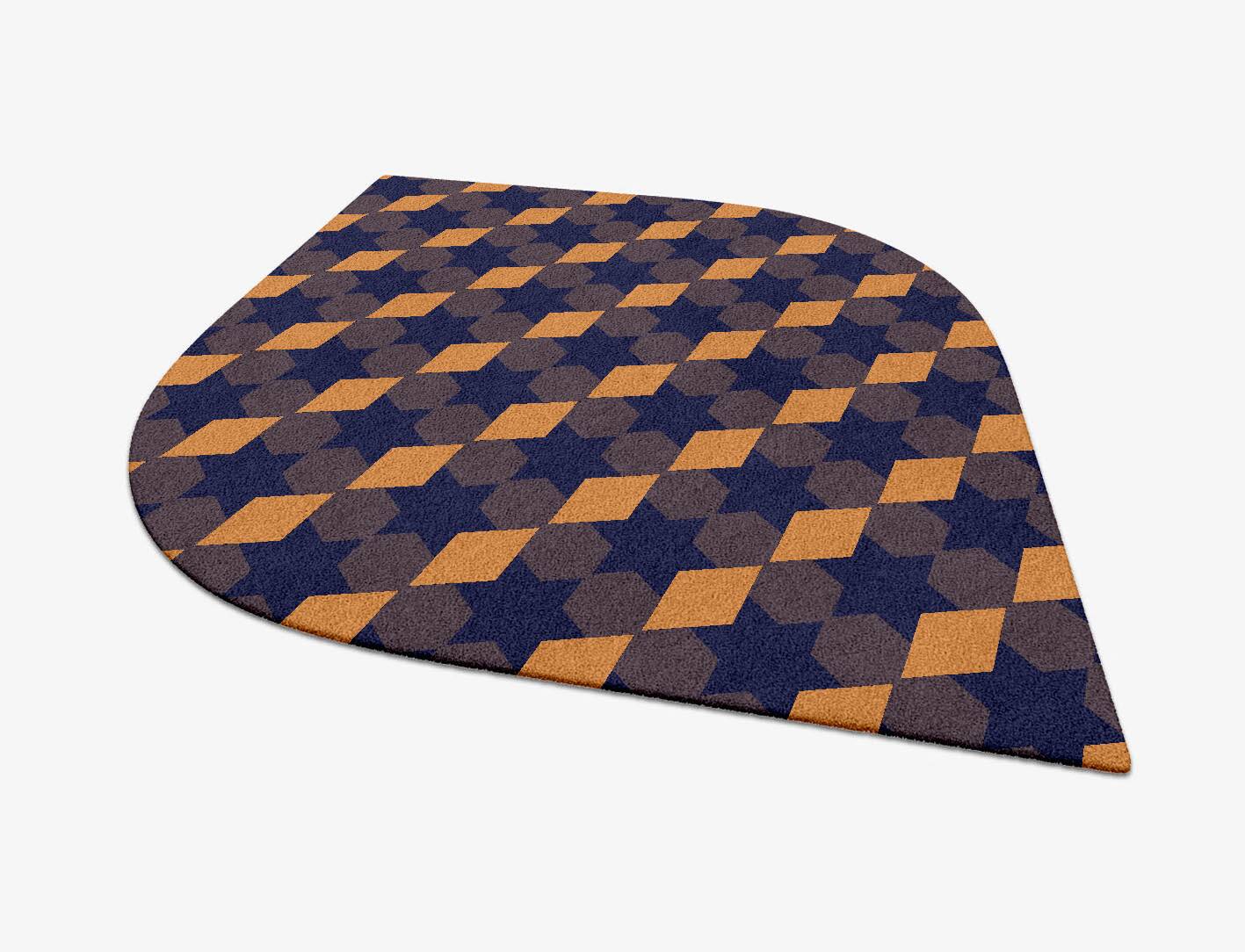 Bedrock Geometric Ogee Hand Tufted Pure Wool Custom Rug by Rug Artisan