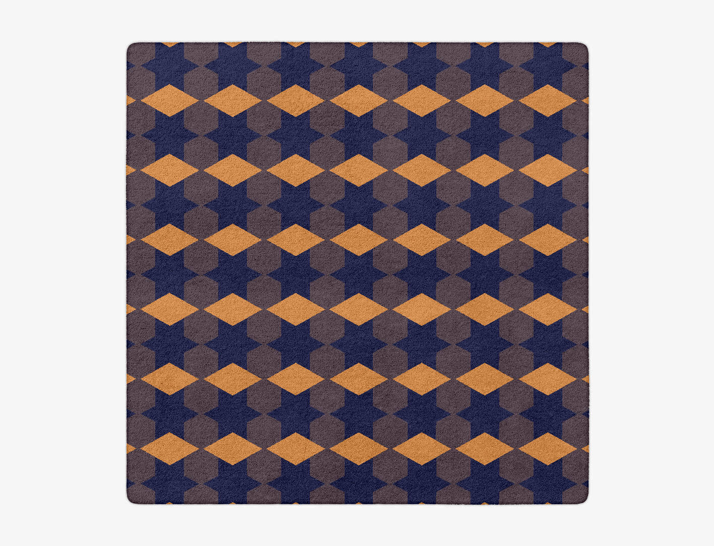 Bedrock Geometric Square Hand Tufted Pure Wool Custom Rug by Rug Artisan