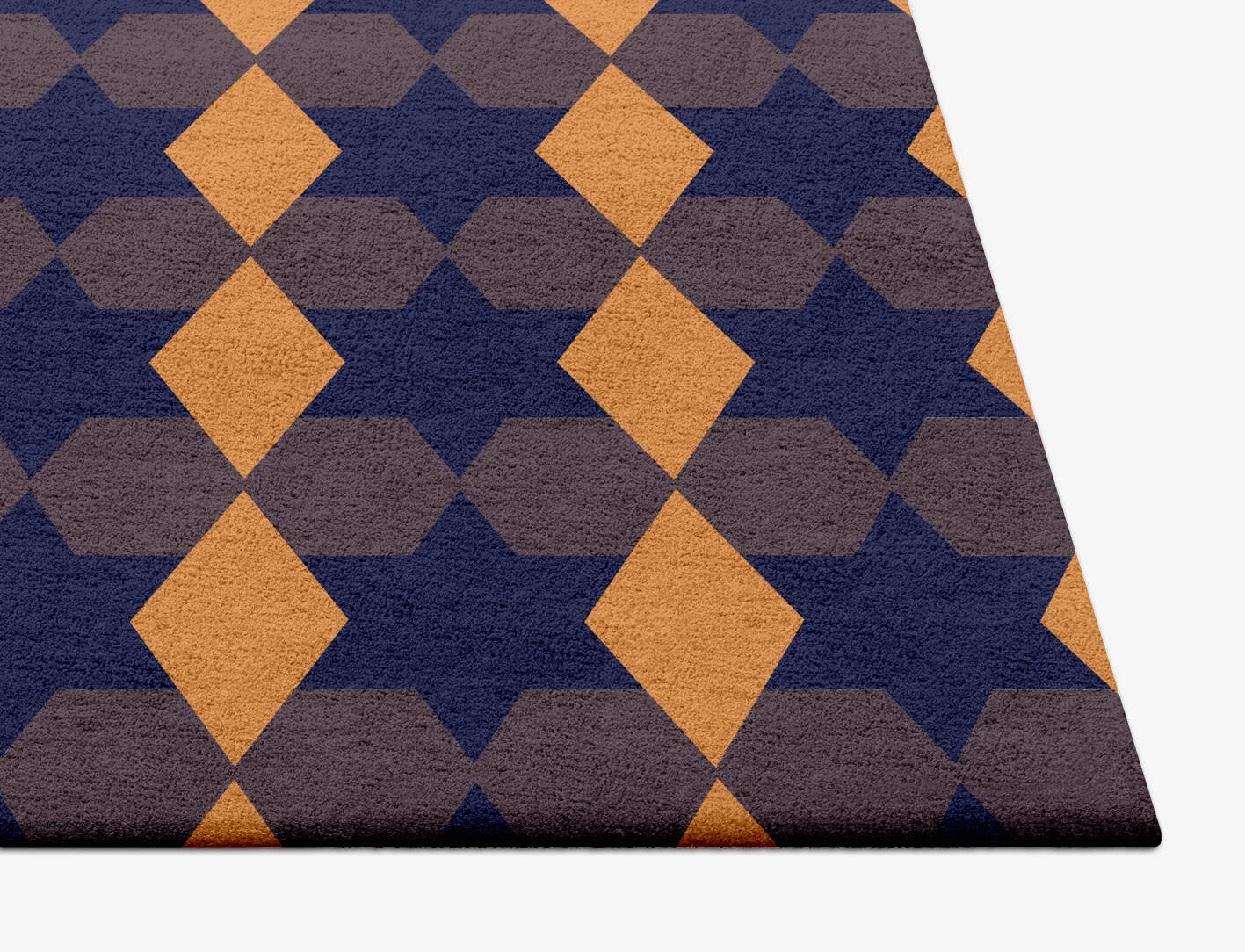 Bedrock Geometric Square Hand Tufted Pure Wool Custom Rug by Rug Artisan