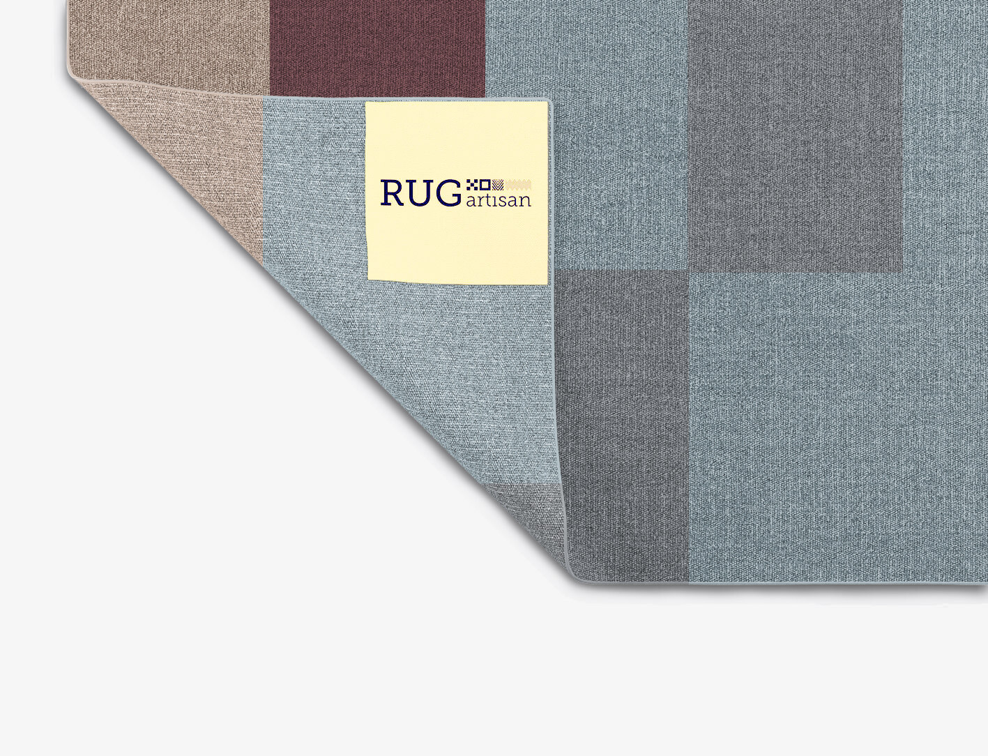 Beetle Geometric Square Flatweave New Zealand Wool Custom Rug by Rug Artisan