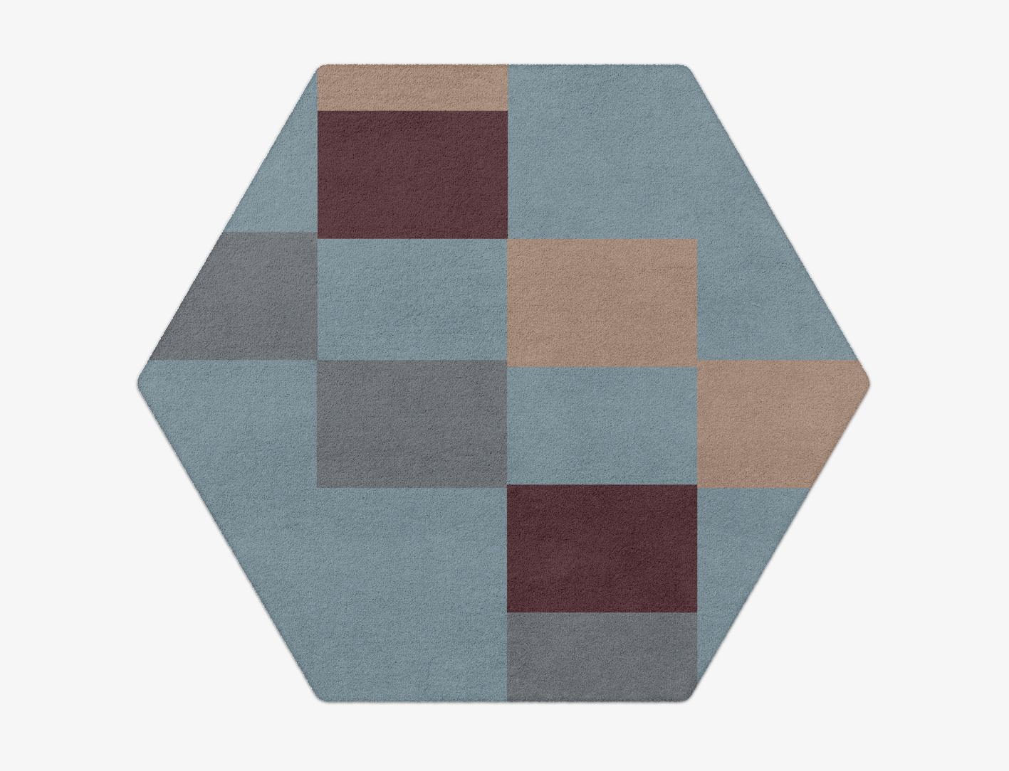 Beetle Geometric Hexagon Hand Tufted Pure Wool Custom Rug by Rug Artisan