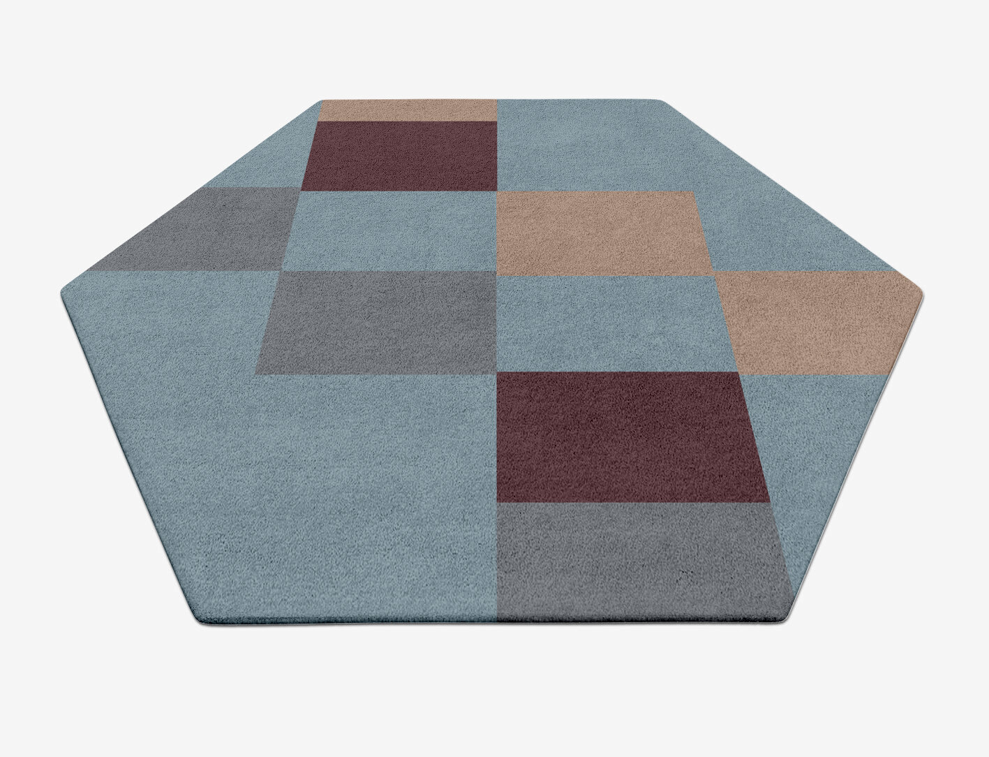 Beetle Geometric Hexagon Hand Tufted Pure Wool Custom Rug by Rug Artisan