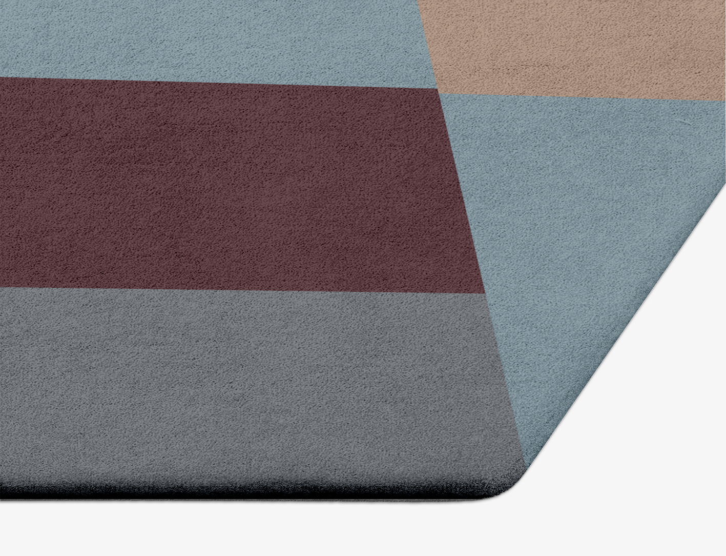 Beetle Geometric Hexagon Hand Tufted Pure Wool Custom Rug by Rug Artisan