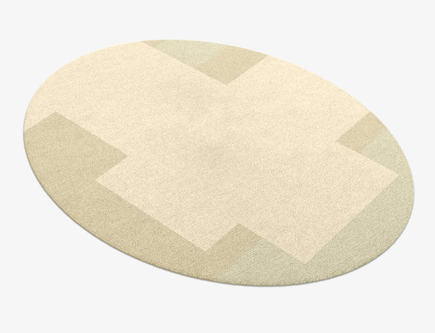 Beni  Oval Hand Knotted Tibetan Wool Custom Rug by Rug Artisan