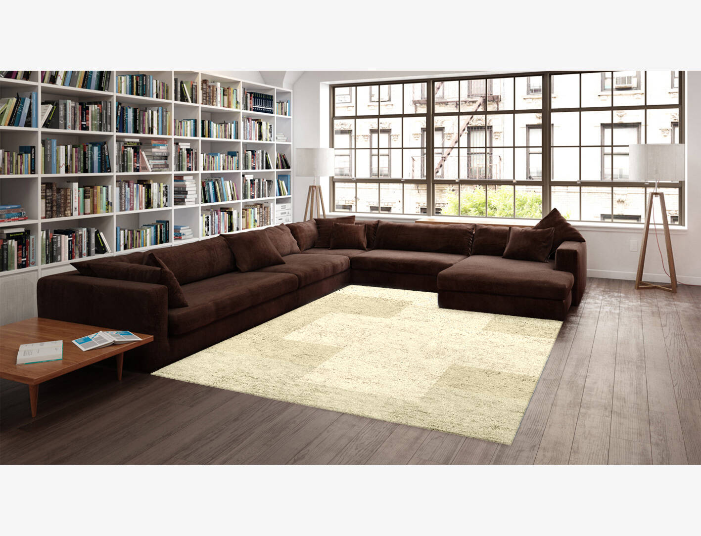 Beni  Rectangle Hand Knotted Bamboo Silk Custom Rug by Rug Artisan