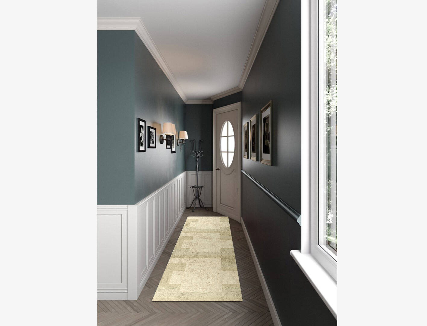 Beni  Runner Hand Knotted Bamboo Silk Custom Rug by Rug Artisan