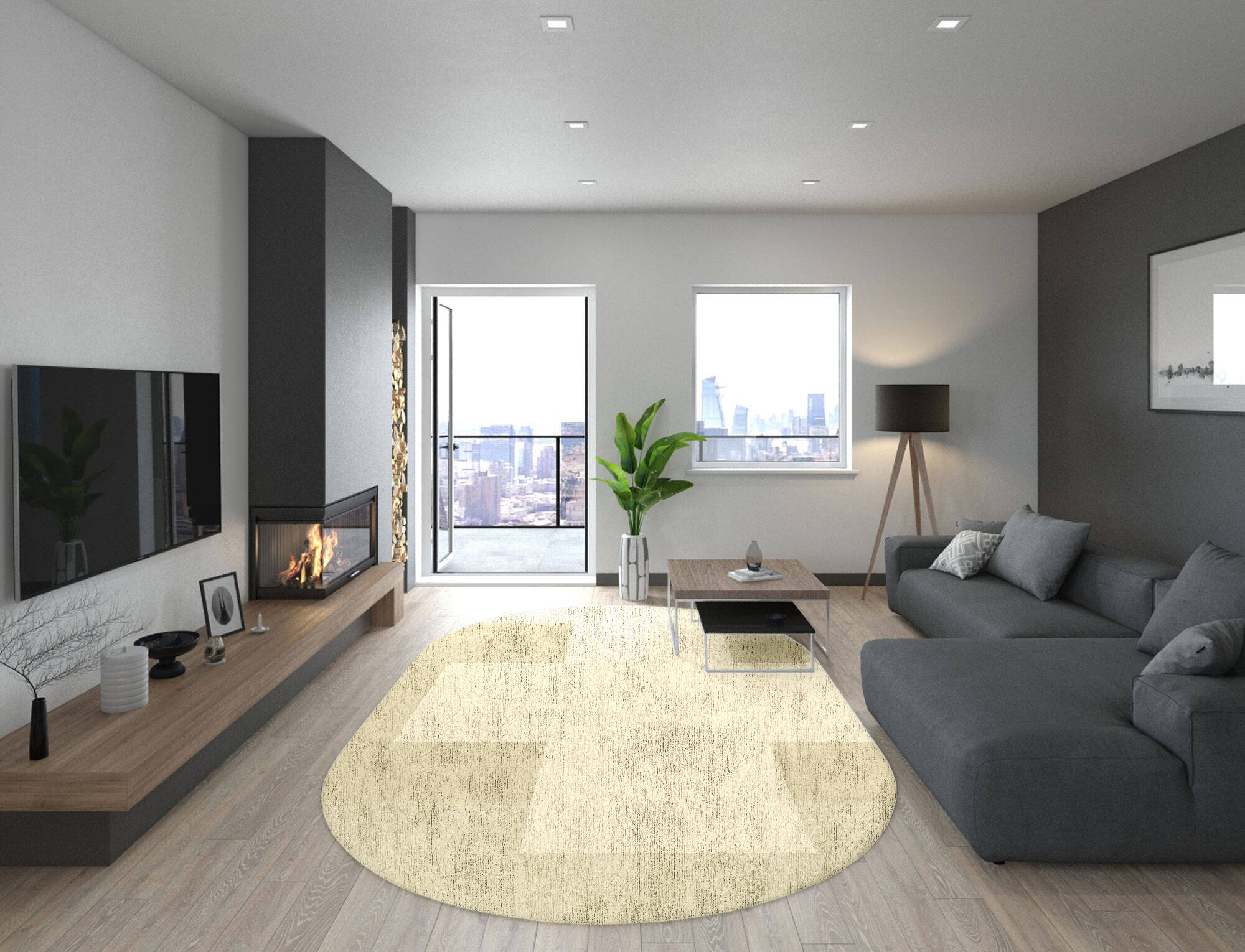 Beni  Capsule Hand Tufted Bamboo Silk Custom Rug by Rug Artisan