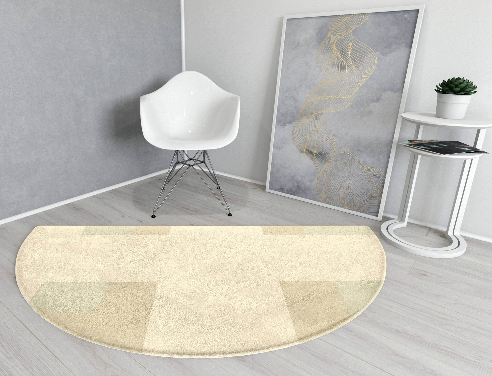 Beni  Halfmoon Hand Tufted Pure Wool Custom Rug by Rug Artisan