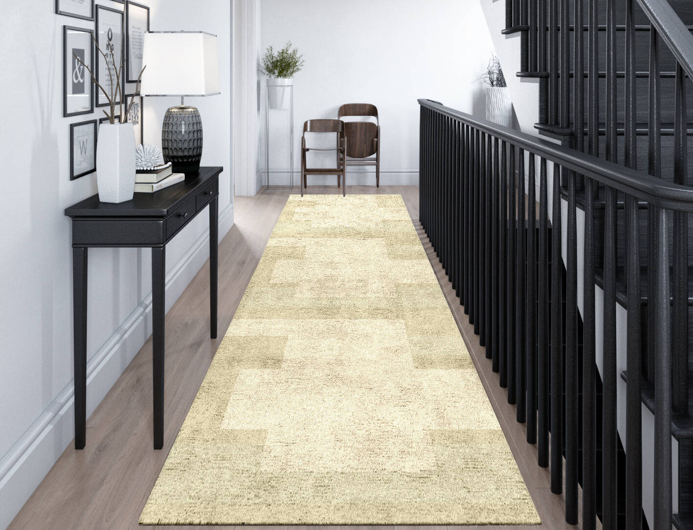 Beni  Runner Hand Tufted Bamboo Silk Custom Rug by Rug Artisan