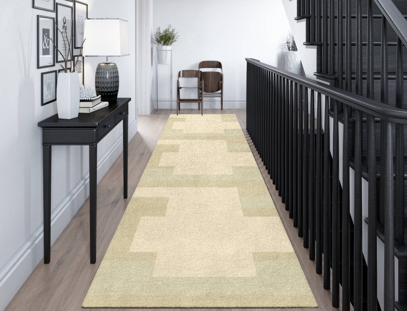 Beni  Runner Hand Tufted Pure Wool Custom Rug by Rug Artisan