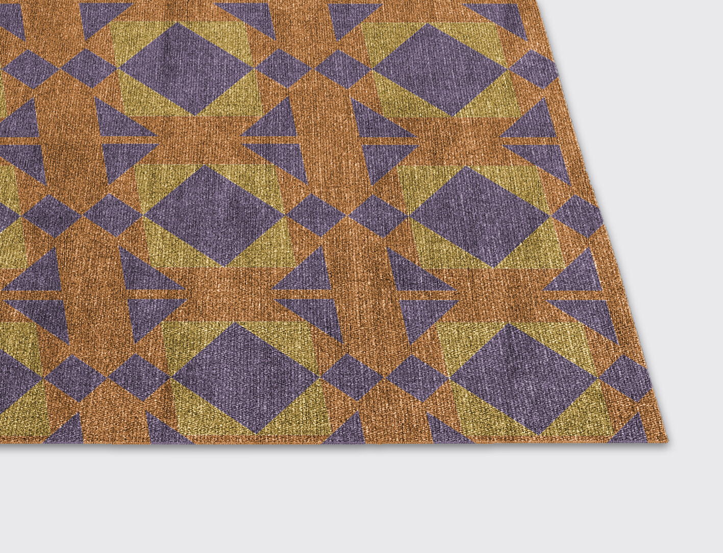 Berber Geometric Rectangle Flatweave Bamboo Silk Custom Rug by Rug Artisan