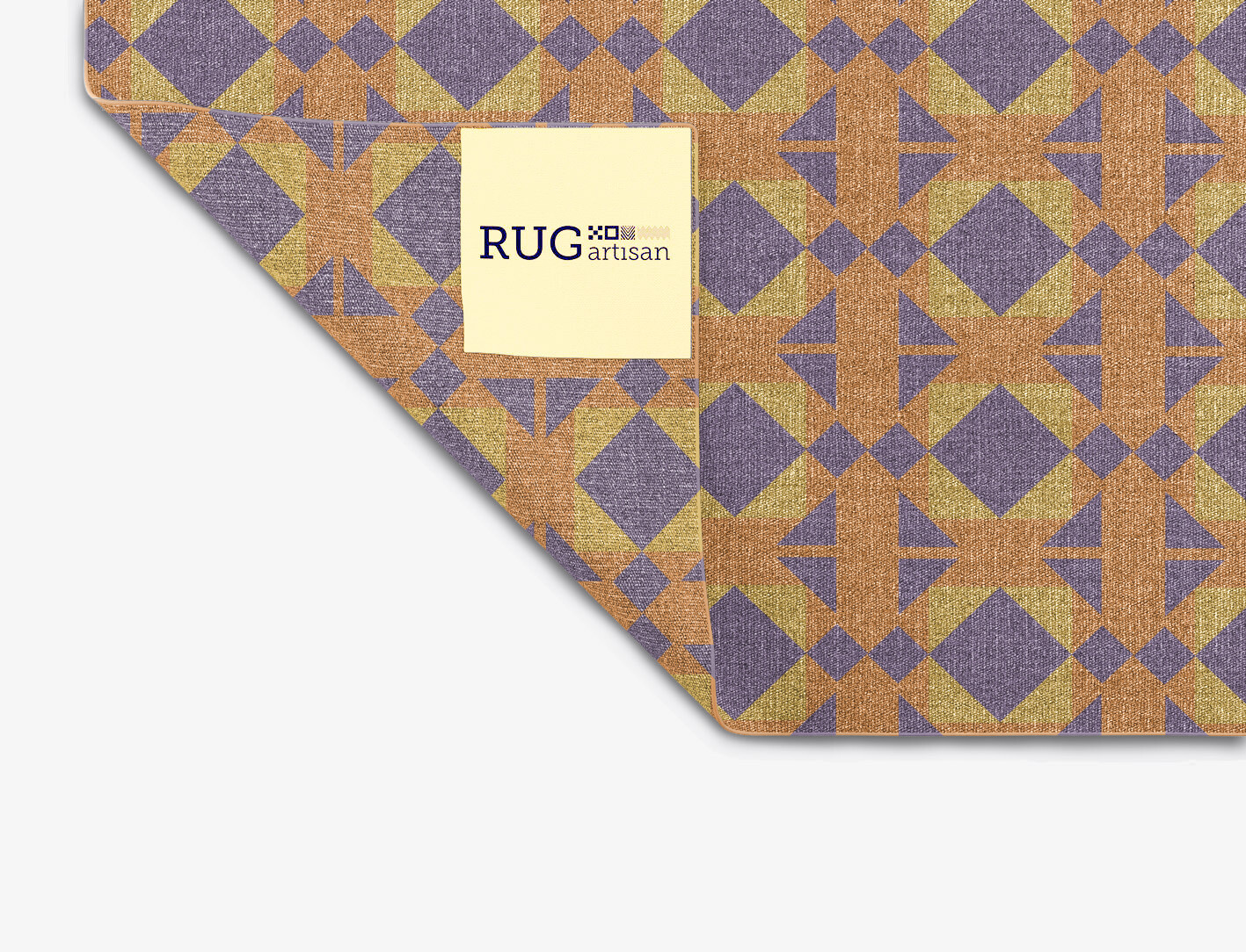 Berber Geometric Square Flatweave New Zealand Wool Custom Rug by Rug Artisan