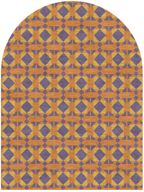 Berber Geometric Arch Hand Knotted Tibetan Wool Custom Rug by Rug Artisan