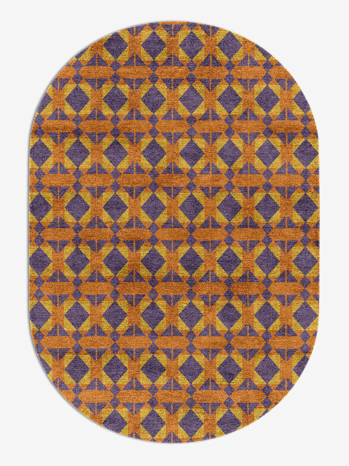 Berber Geometric Capsule Hand Knotted Bamboo Silk Custom Rug by Rug Artisan