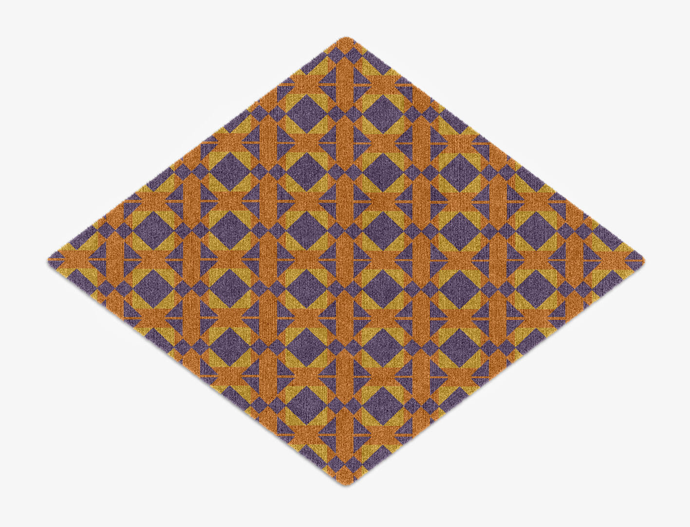 Berber Geometric Diamond Hand Knotted Tibetan Wool Custom Rug by Rug Artisan