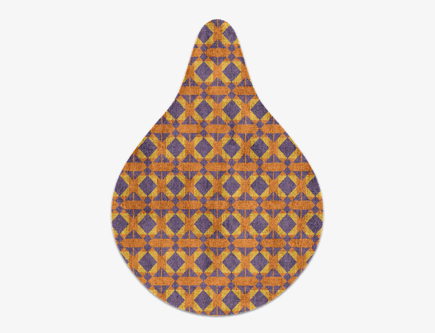 Berber Geometric Drop Hand Knotted Bamboo Silk Custom Rug by Rug Artisan