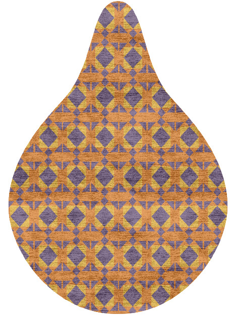 Berber Geometric Drop Hand Knotted Bamboo Silk Custom Rug by Rug Artisan