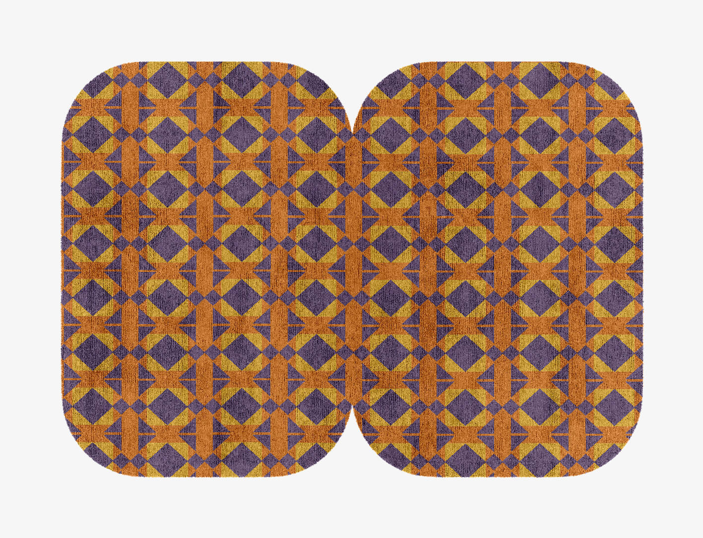 Berber Geometric Eight Hand Knotted Bamboo Silk Custom Rug by Rug Artisan