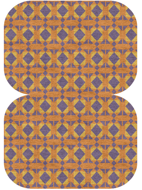 Berber Geometric Eight Hand Knotted Tibetan Wool Custom Rug by Rug Artisan