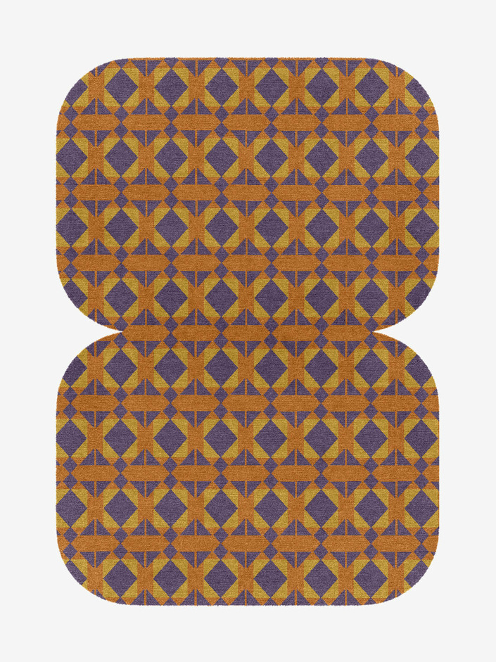 Berber Geometric Eight Hand Knotted Tibetan Wool Custom Rug by Rug Artisan