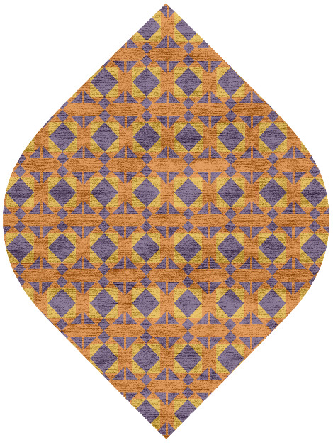 Berber Geometric Ogee Hand Knotted Bamboo Silk Custom Rug by Rug Artisan