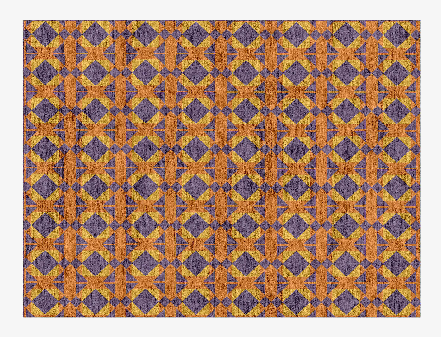 Berber Geometric Rectangle Hand Knotted Bamboo Silk Custom Rug by Rug Artisan