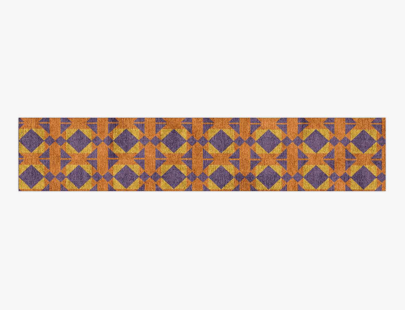 Berber Geometric Runner Hand Knotted Bamboo Silk Custom Rug by Rug Artisan