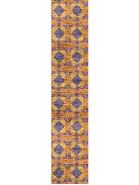 Berber Geometric Runner Hand Knotted Bamboo Silk Custom Rug by Rug Artisan