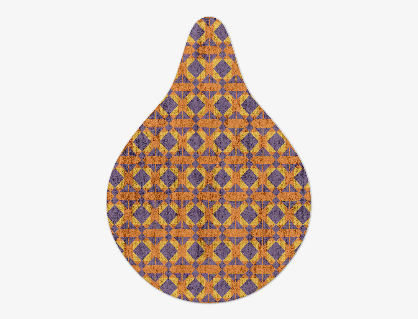 Berber Geometric Drop Hand Tufted Bamboo Silk Custom Rug by Rug Artisan
