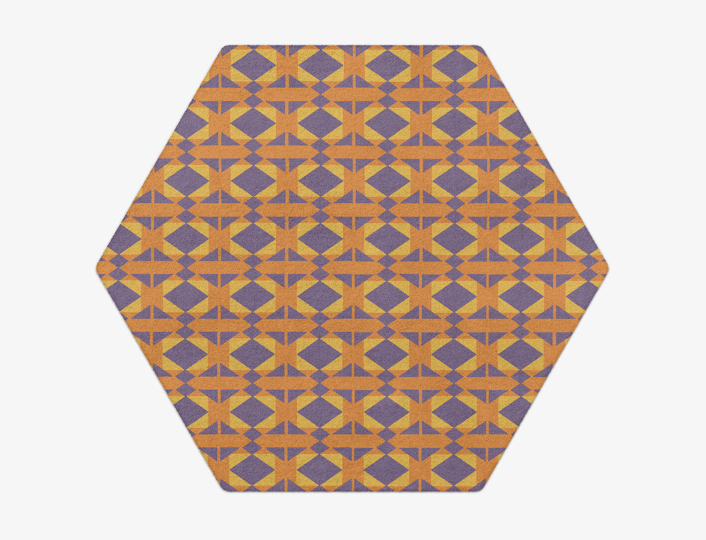 Berber Geometric Hexagon Hand Tufted Pure Wool Custom Rug by Rug Artisan