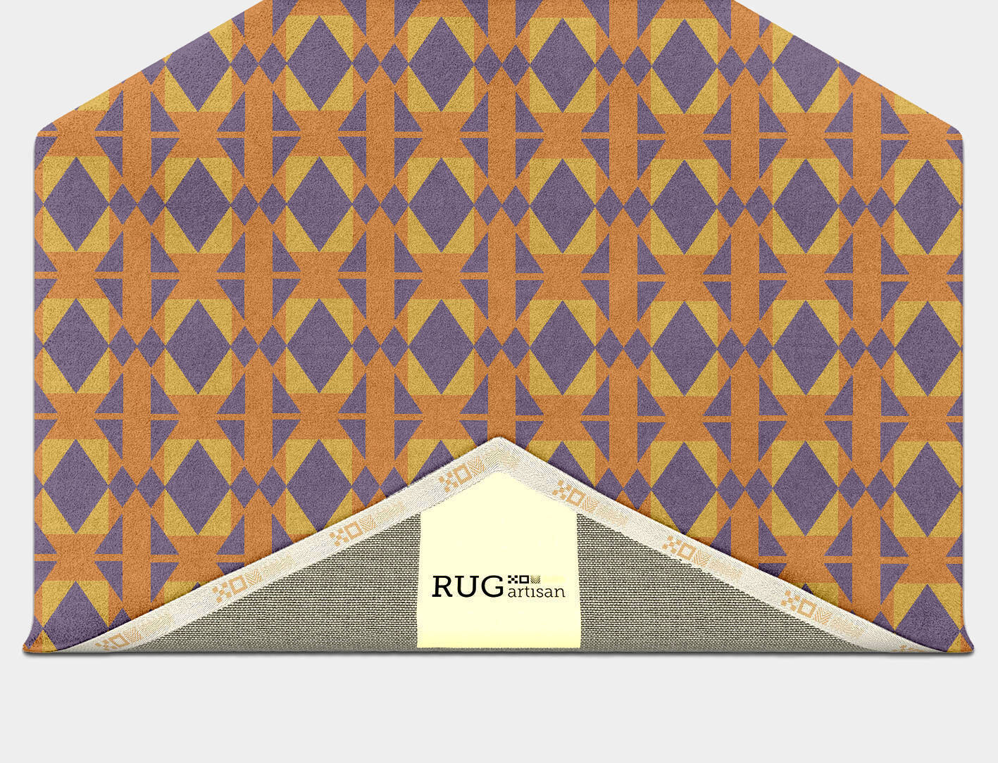 Berber Geometric Hexagon Hand Tufted Pure Wool Custom Rug by Rug Artisan