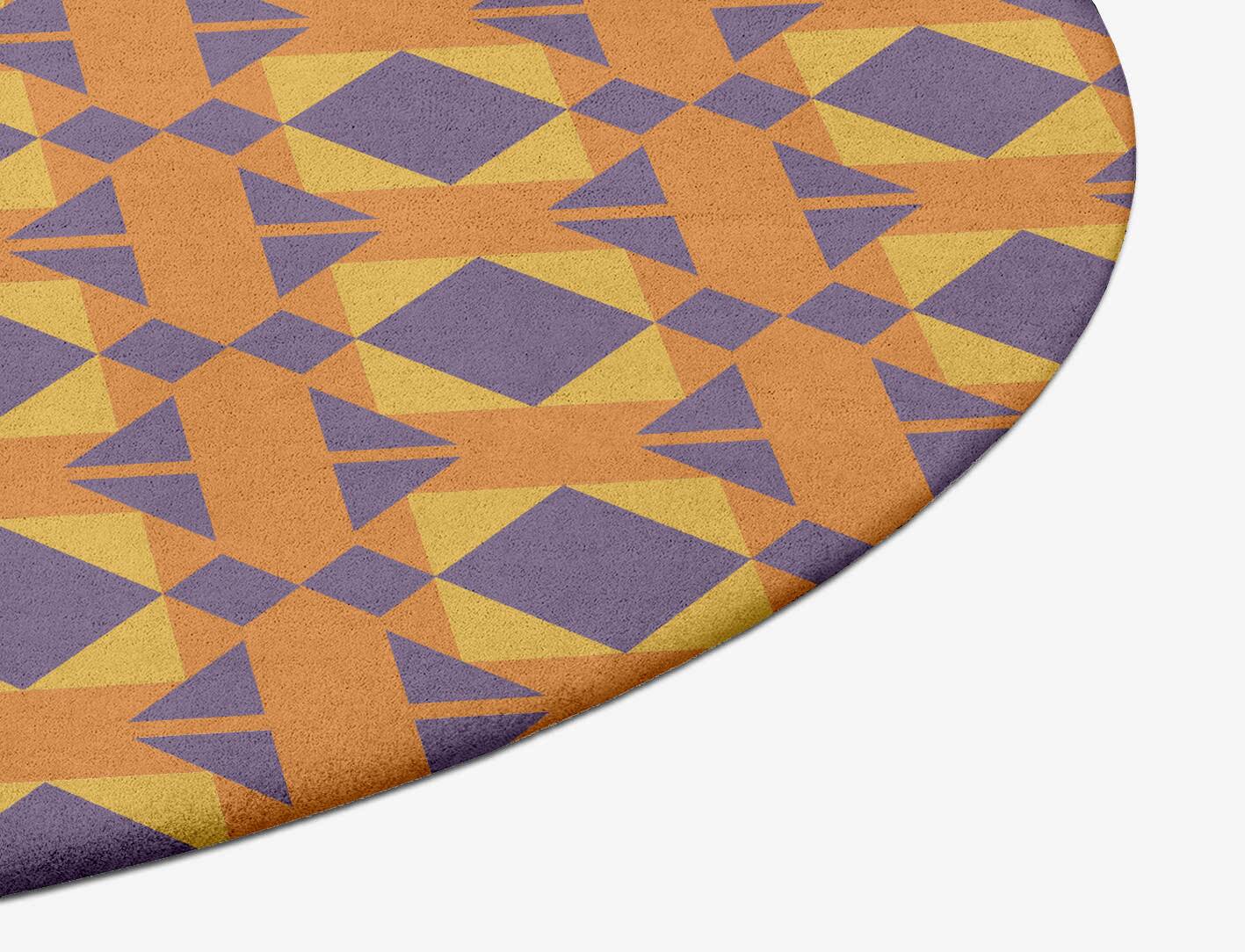 Berber Geometric Oval Hand Tufted Pure Wool Custom Rug by Rug Artisan