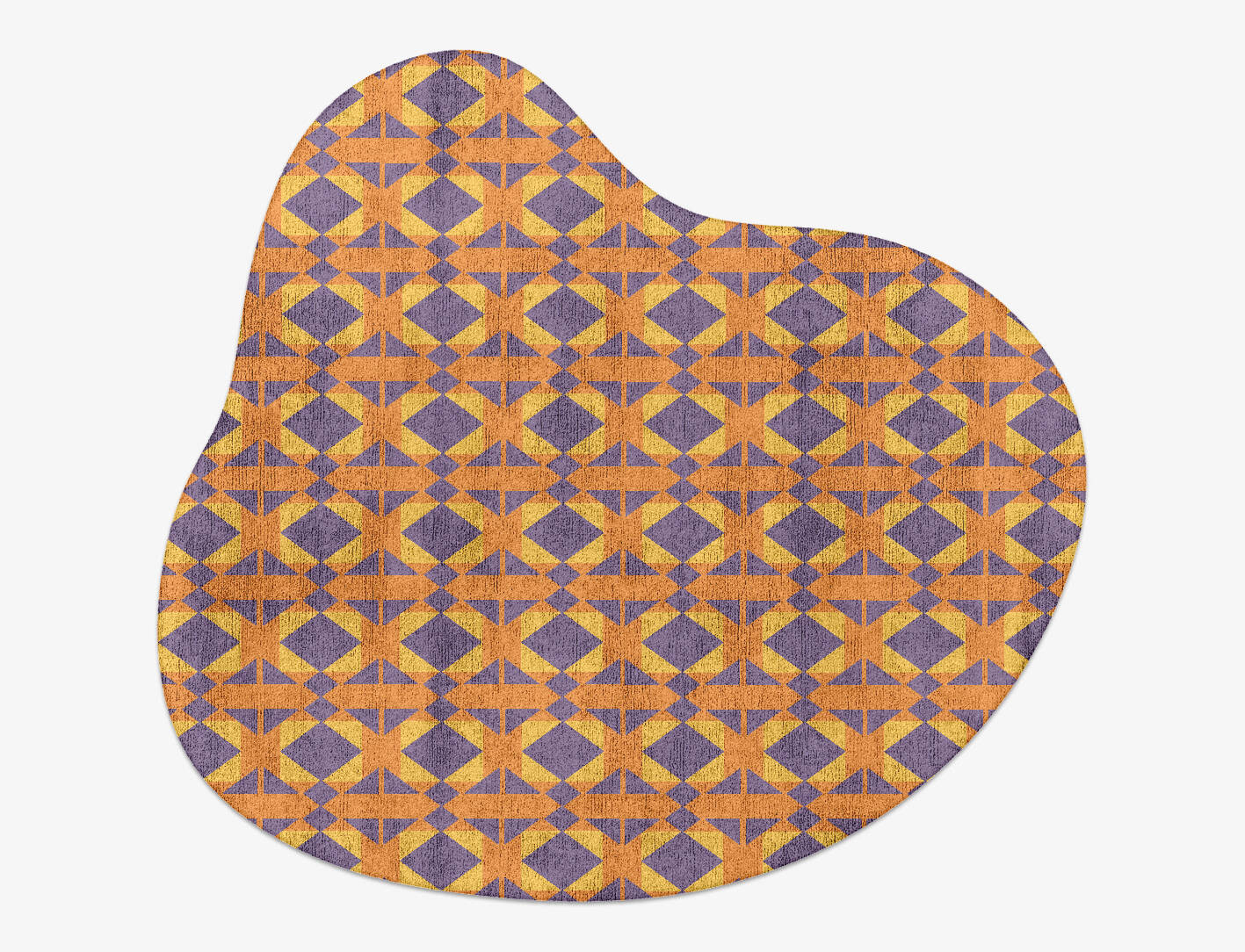 Berber Geometric Splash Hand Tufted Bamboo Silk Custom Rug by Rug Artisan