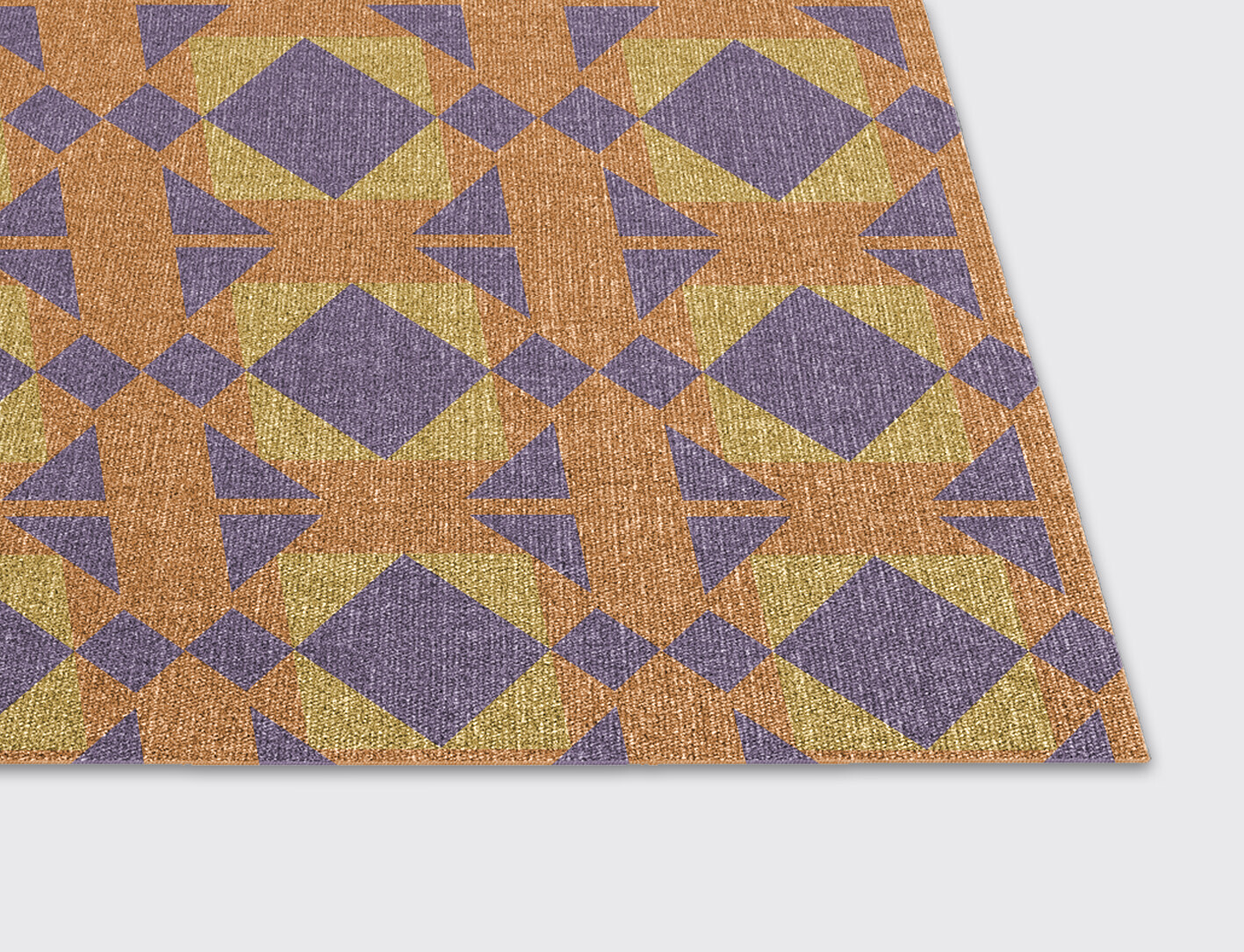 Berber Geometric Rectangle Outdoor Recycled Yarn Custom Rug by Rug Artisan