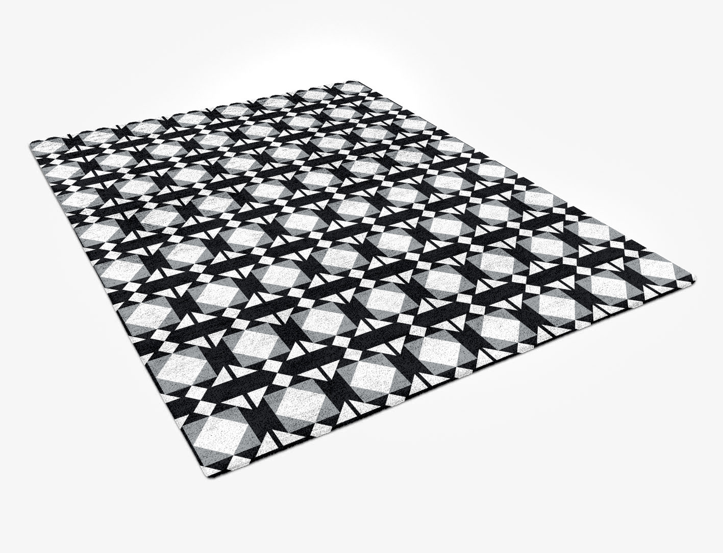 Berber White Monochrome Rectangle Hand Tufted Bamboo Silk Custom Rug by Rug Artisan