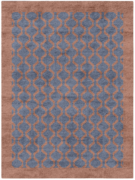 Beryl Geometric Rectangle Hand Tufted Bamboo Silk Custom Rug by Rug Artisan