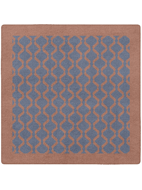 Beryl Geometric Square Hand Tufted Pure Wool Custom Rug by Rug Artisan