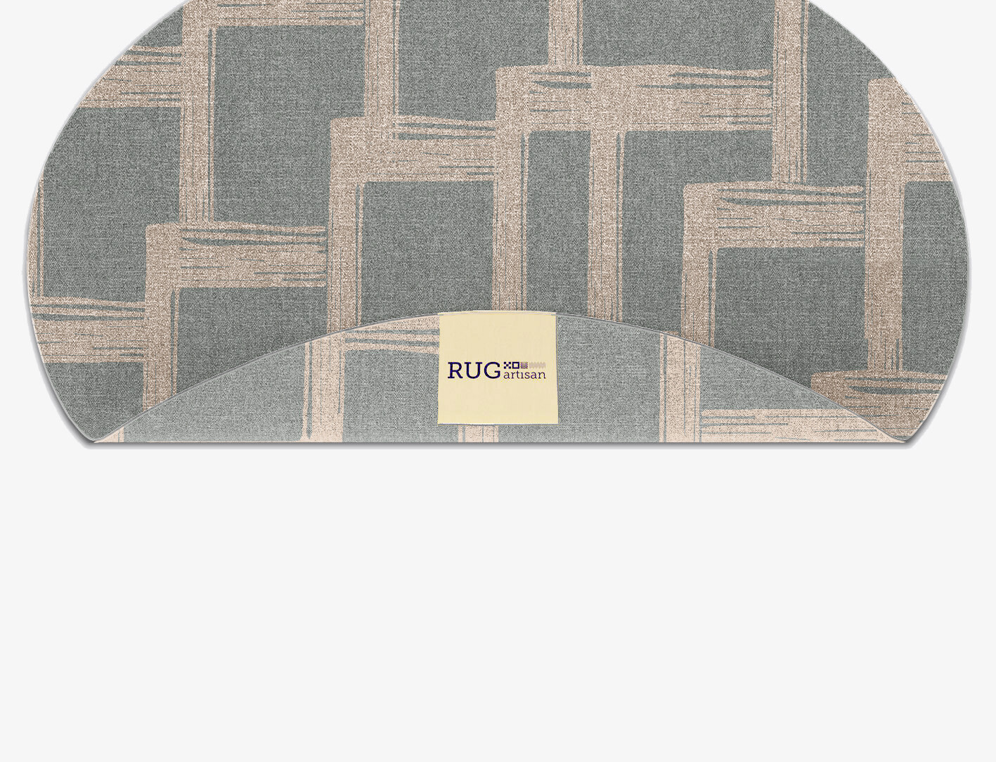 Bestille Minimalist Oval Flatweave New Zealand Wool Custom Rug by Rug Artisan