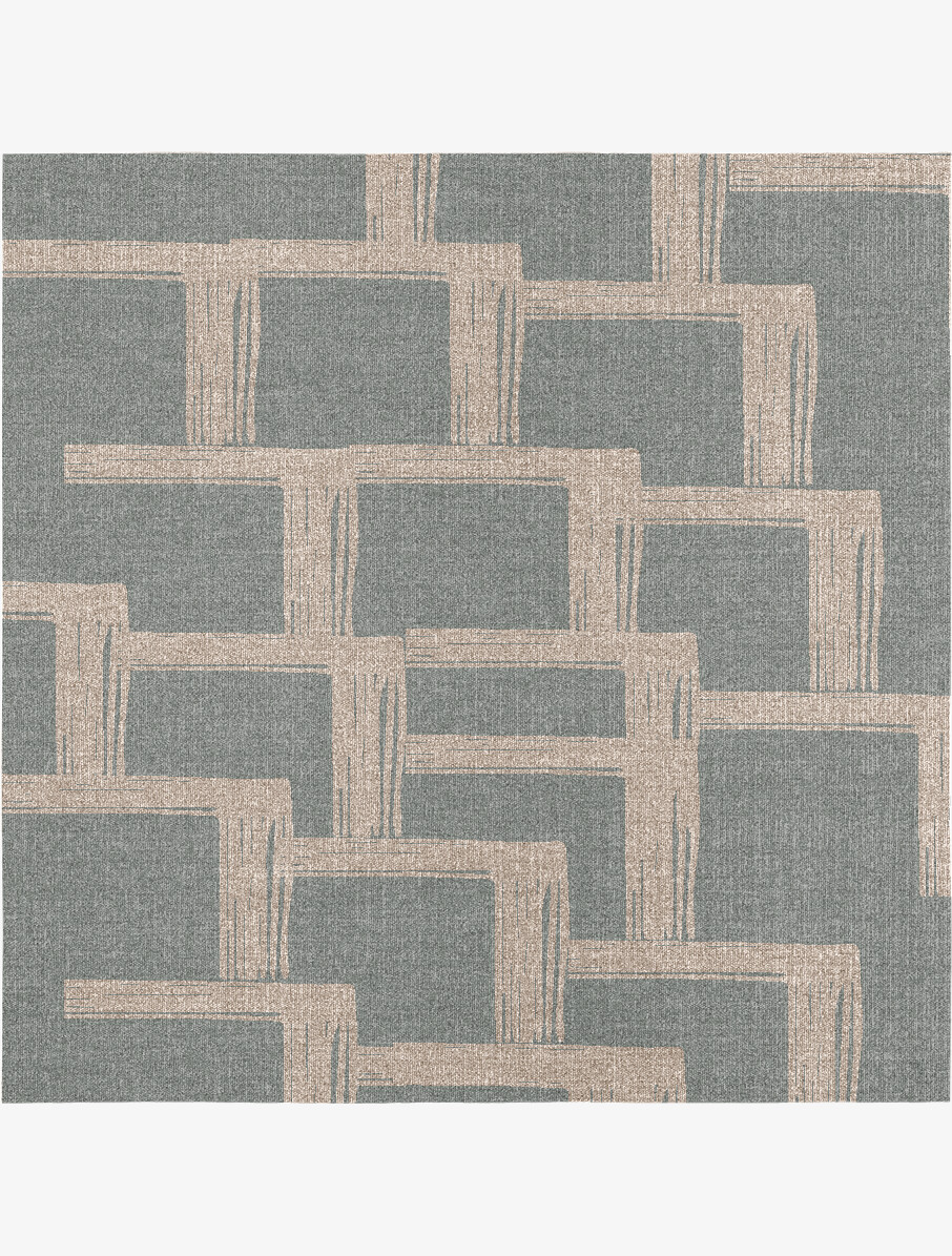 Bestille Minimalist Square Flatweave New Zealand Wool Custom Rug by Rug Artisan