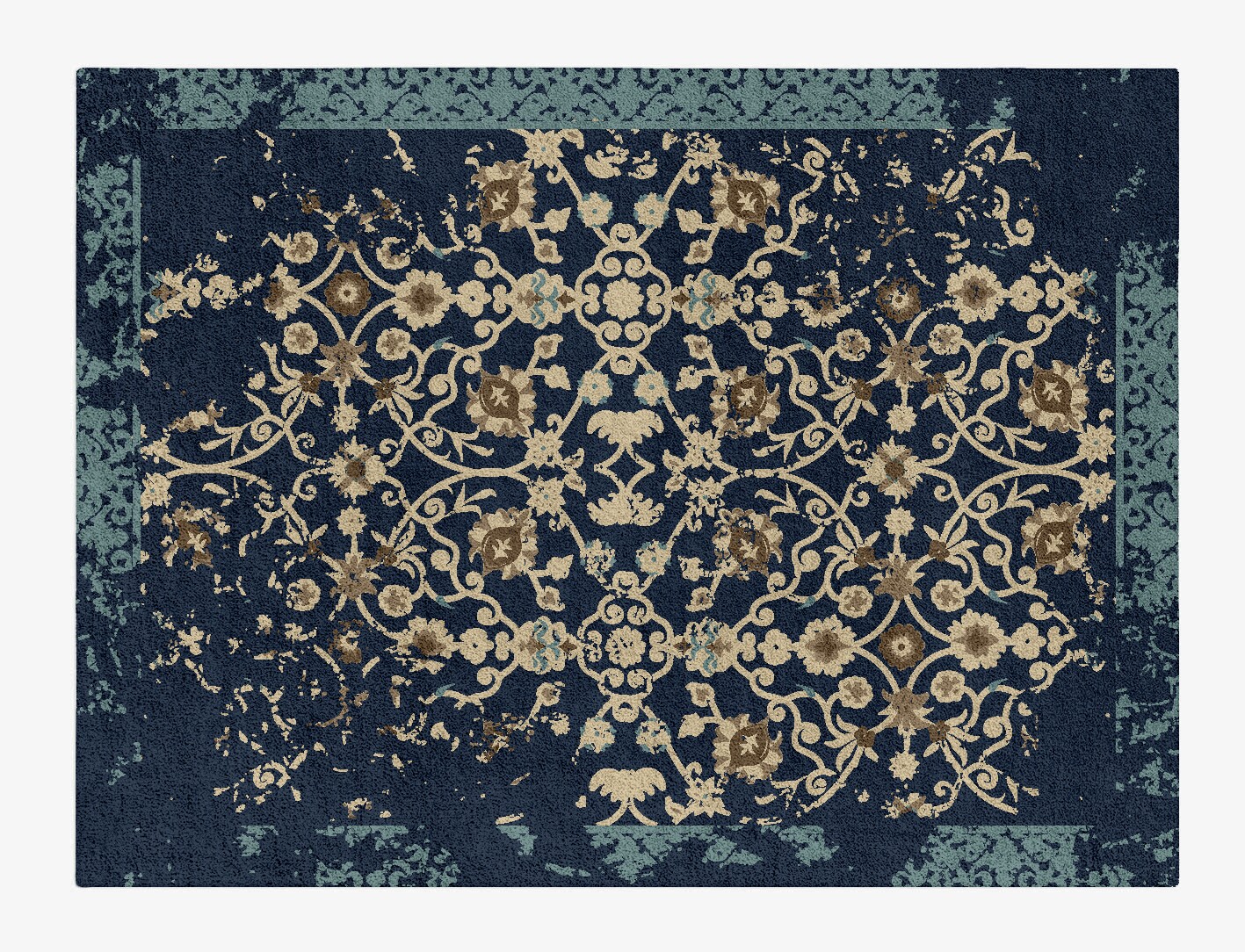 Bidjar Persian Bagh Rectangle Hand Tufted Pure Wool Custom Rug by Rug Artisan