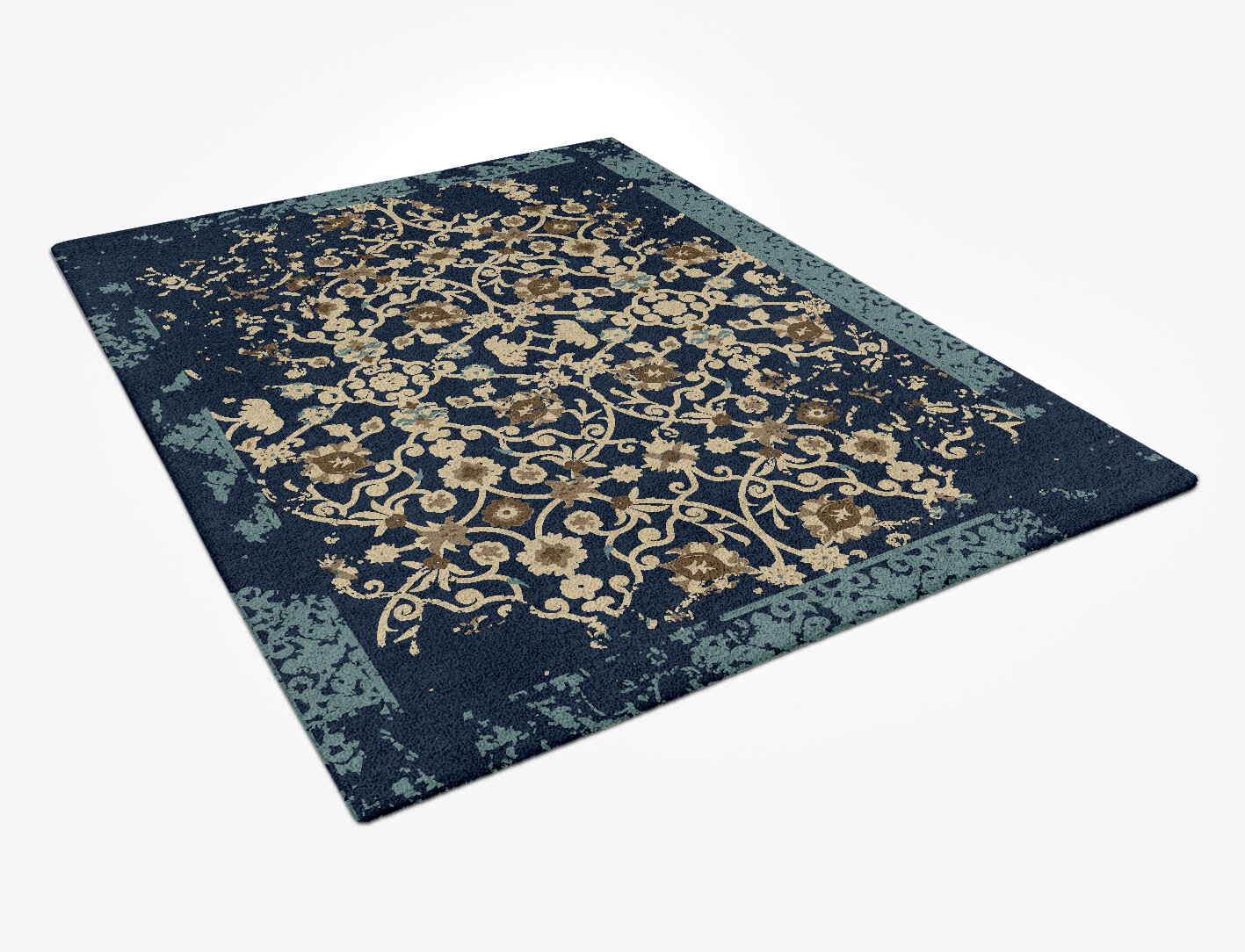 Bidjar Persian Bagh Rectangle Hand Tufted Pure Wool Custom Rug by Rug Artisan