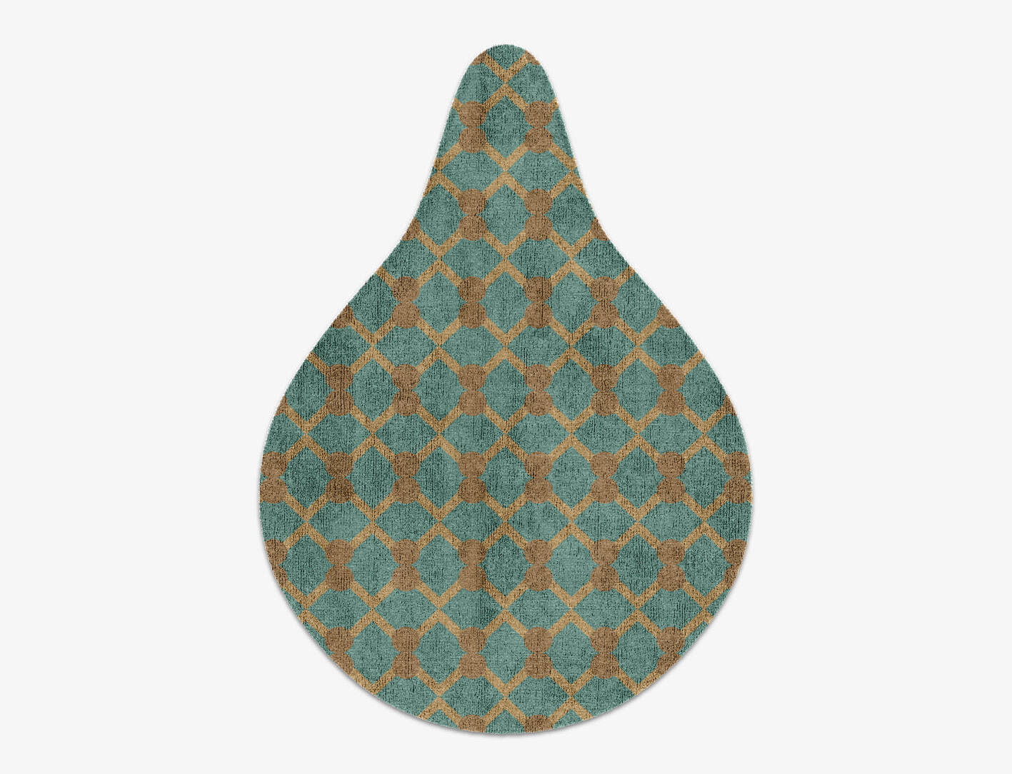 Billiard Geometric Drop Hand Knotted Bamboo Silk Custom Rug by Rug Artisan