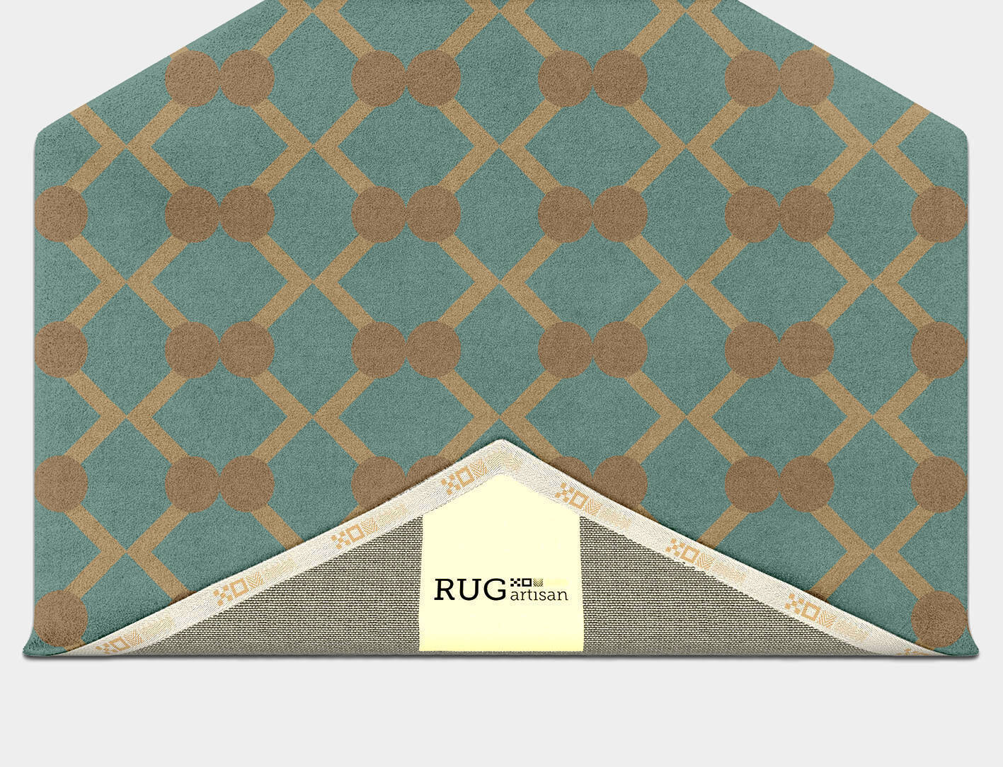 Billiard Geometric Hexagon Hand Tufted Pure Wool Custom Rug by Rug Artisan