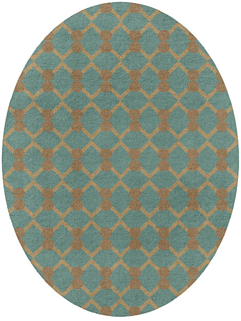 Billiard Geometric Oval Hand Tufted Pure Wool Custom Rug by Rug Artisan