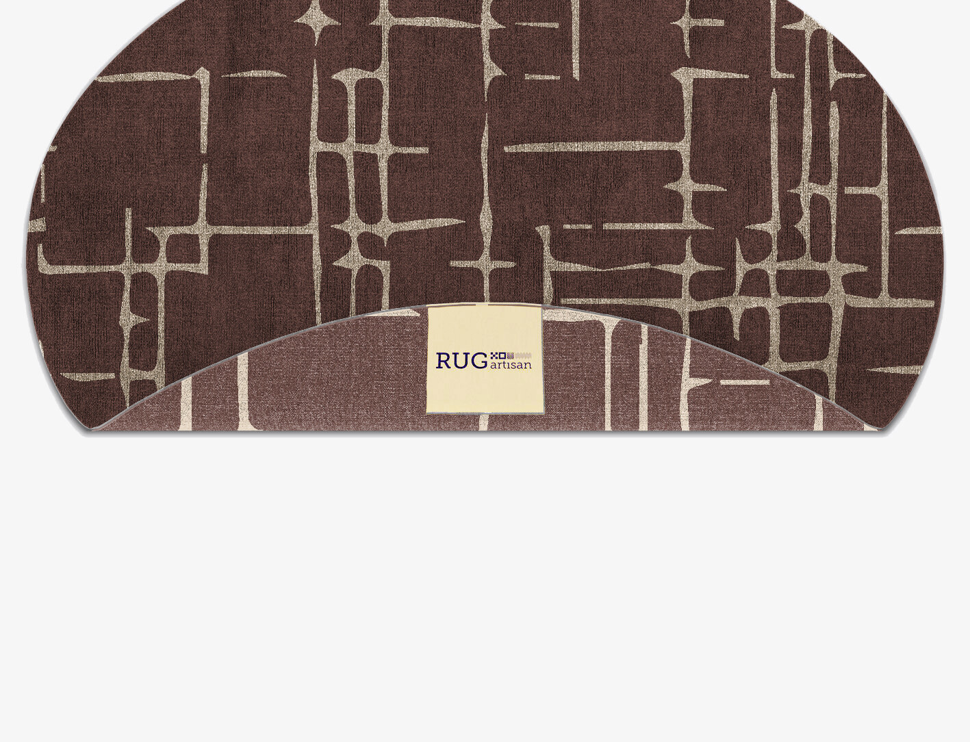Birr Minimalist Oval Flatweave Bamboo Silk Custom Rug by Rug Artisan