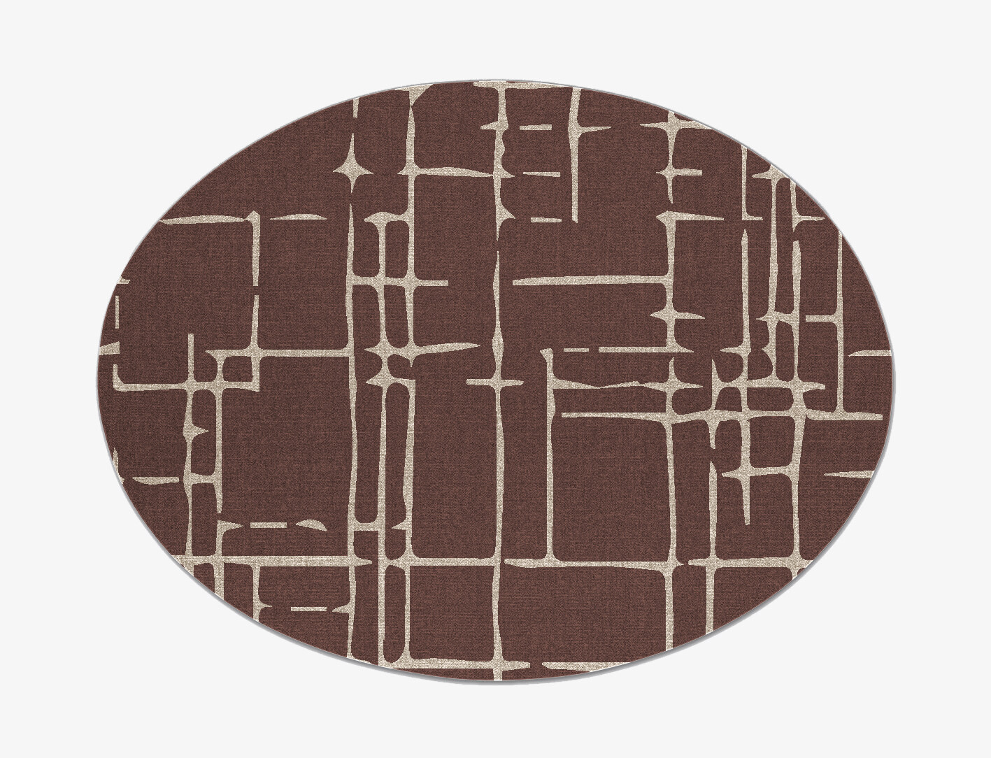 Birr Minimalist Oval Flatweave New Zealand Wool Custom Rug by Rug Artisan