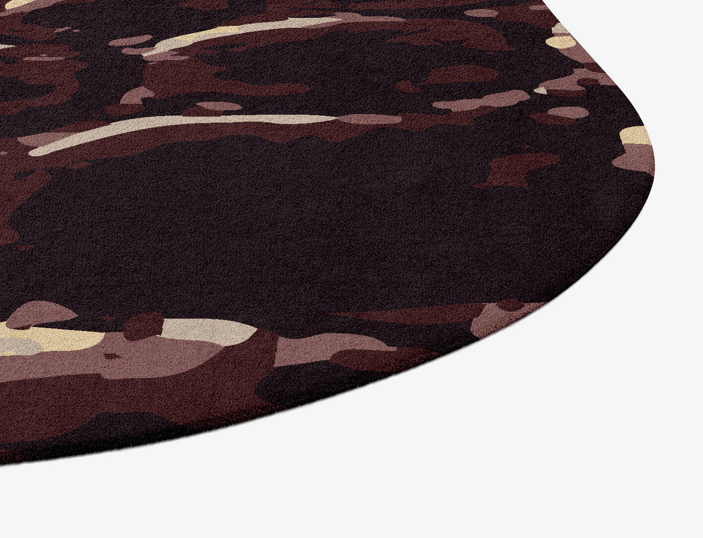 Black Adder Animal Prints Oblong Hand Tufted Pure Wool Custom Rug by Rug Artisan