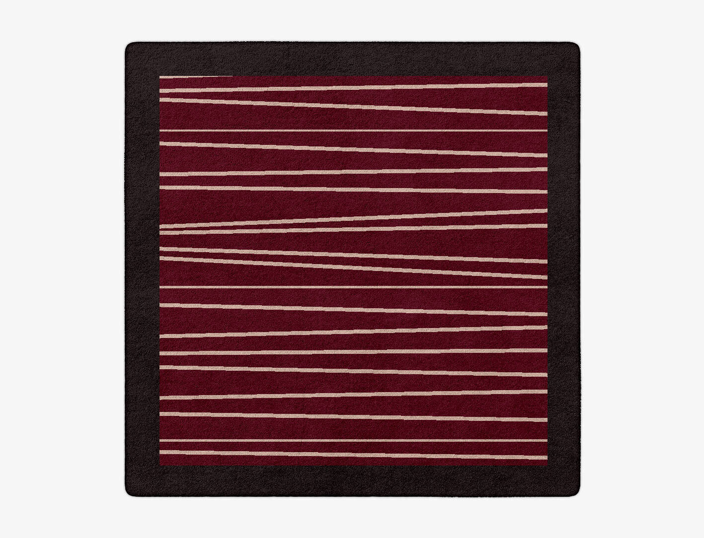 Blackcurrant Geometric Square Hand Tufted Pure Wool Custom Rug by Rug Artisan