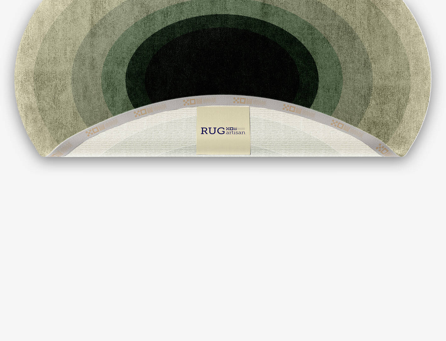 Blackwell Gradation Oval Hand Knotted Bamboo Silk Custom Rug by Rug Artisan